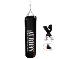 Aurion Filled Heavy Punch Bag Boxing MMA Sparring Punching Training Kickboxing Muay Thai with Hanging Chain